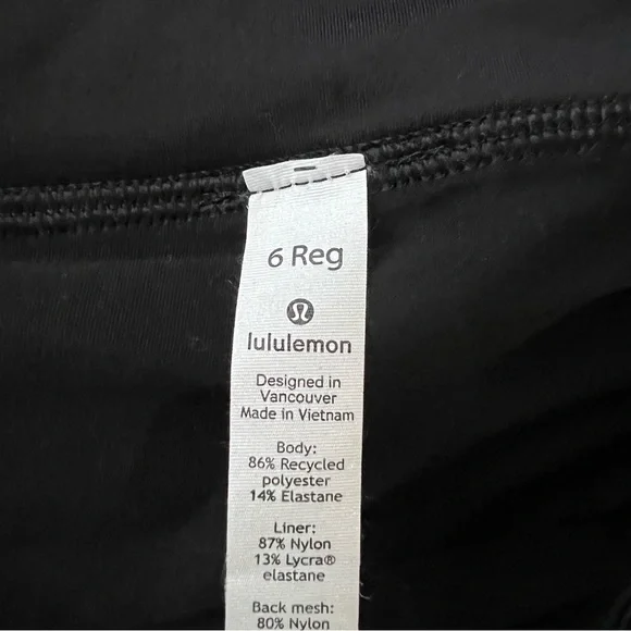 Lululemon Play Off The Pleats Skirt *13" Eternal Wave Starlight Black size 6